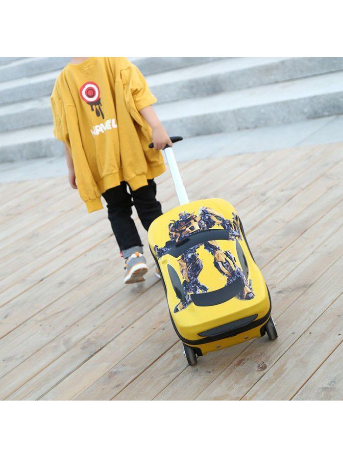  new kids cute travel case car shape design travel cartoon luggage set great suitcase for children 