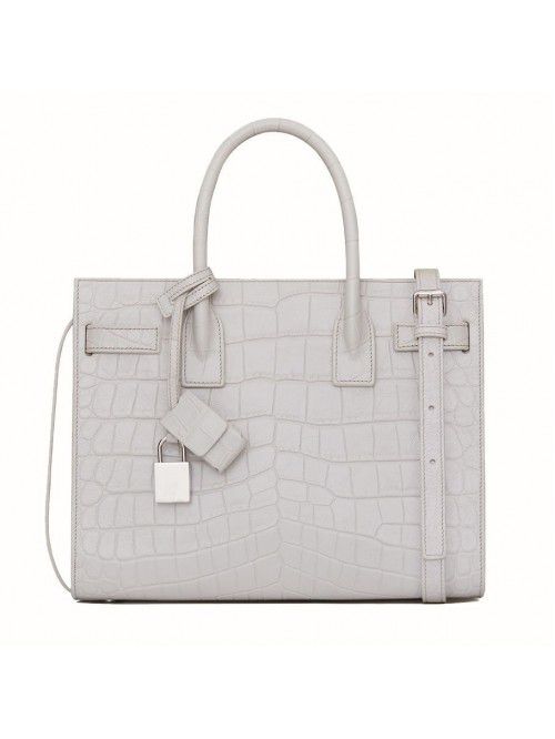 PU Crocodile Embossed Leather Women Handbag Organ ...