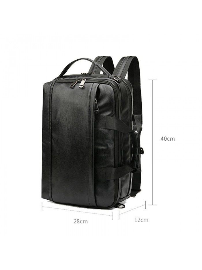 Classic waterproof leisure men pu backpack waterproof pu backpack for men backpack