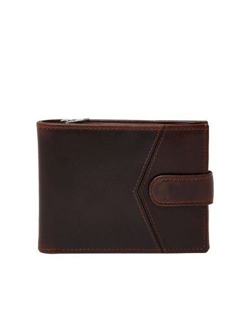 Men leather wallet in brown 