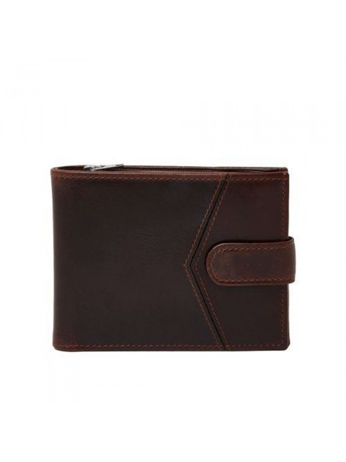 Men leather wallet in brown 