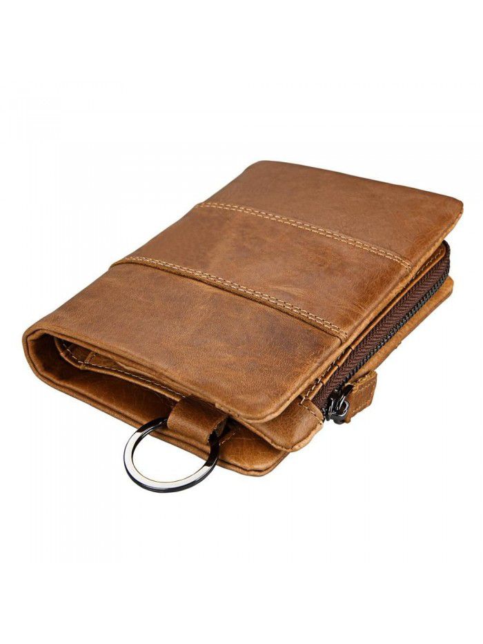 Custom Genuine Leather Men Purse Wallet Card Holder for Men 