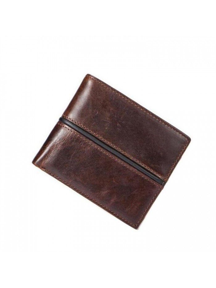 Genuine Leather Quality Retro Multipurpose Men Wallet Purse 