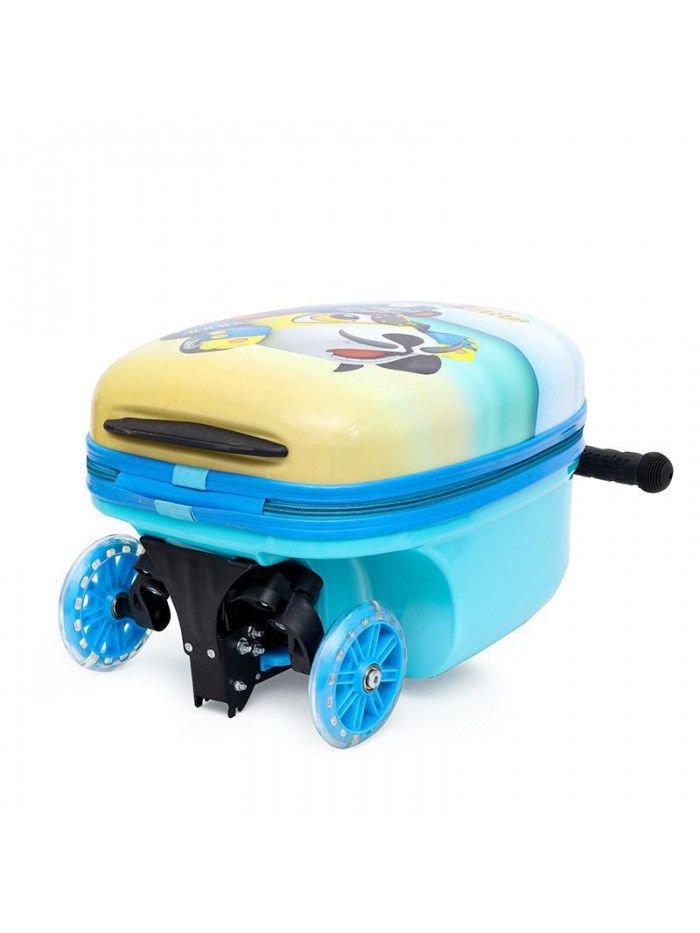 Trolley bag children luggage bags travel scooter suitcase for kids 