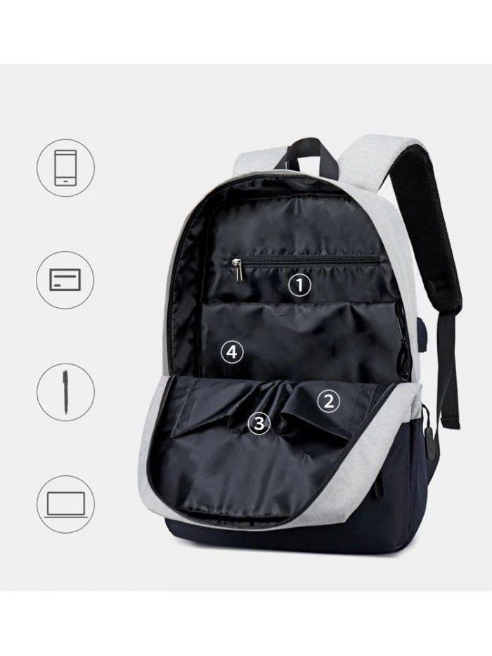 Massive waterproof laptop bags backpack men leisure smart college students' school bag for pornographic couples 