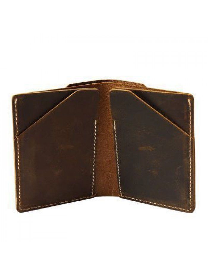 New Style Leather Multifunctional Men's Purse Leather Multi-card Retro Wallet 