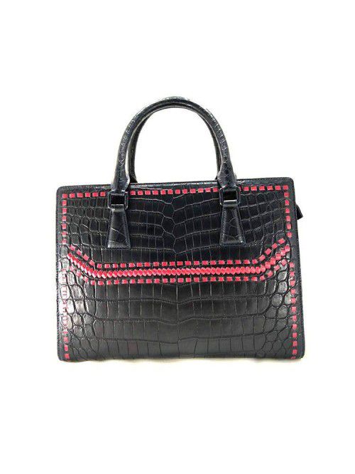 Premium Genuine Crocodile Leather Office Lady Tote...