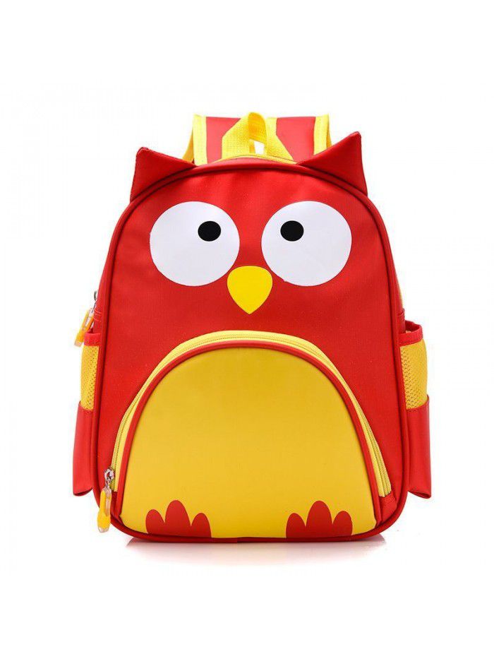 Popular Nylon Colorful Cute Cartoon Design Kids Backpack Children School Bag With Customized LOGO 