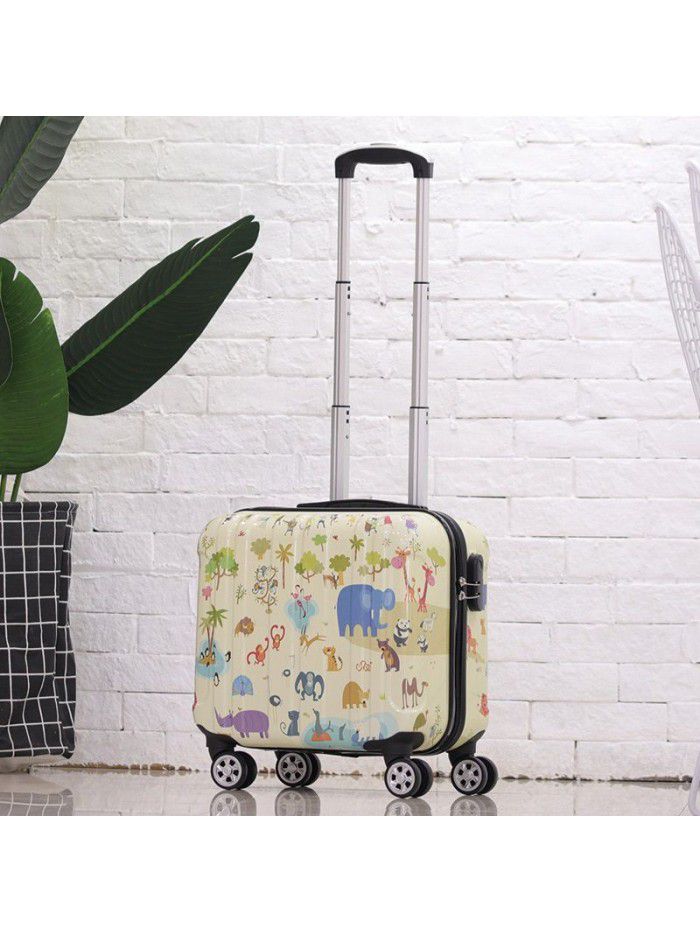 Small suitcase, women's trolley case, one issued on behalf of children's suitcase, mini password box, boarded case wholesale manufacturer