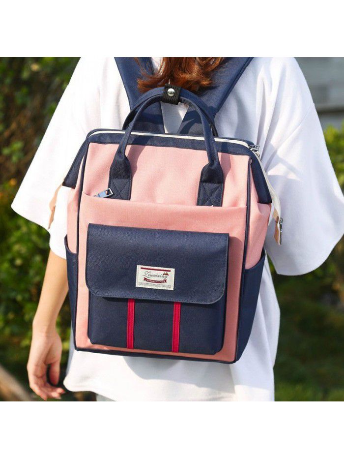 Mummy bag, light shoulder, large capacity, 2019 new fashion, super light, Baoma out, mummy bag, mother baby bag, Korean version