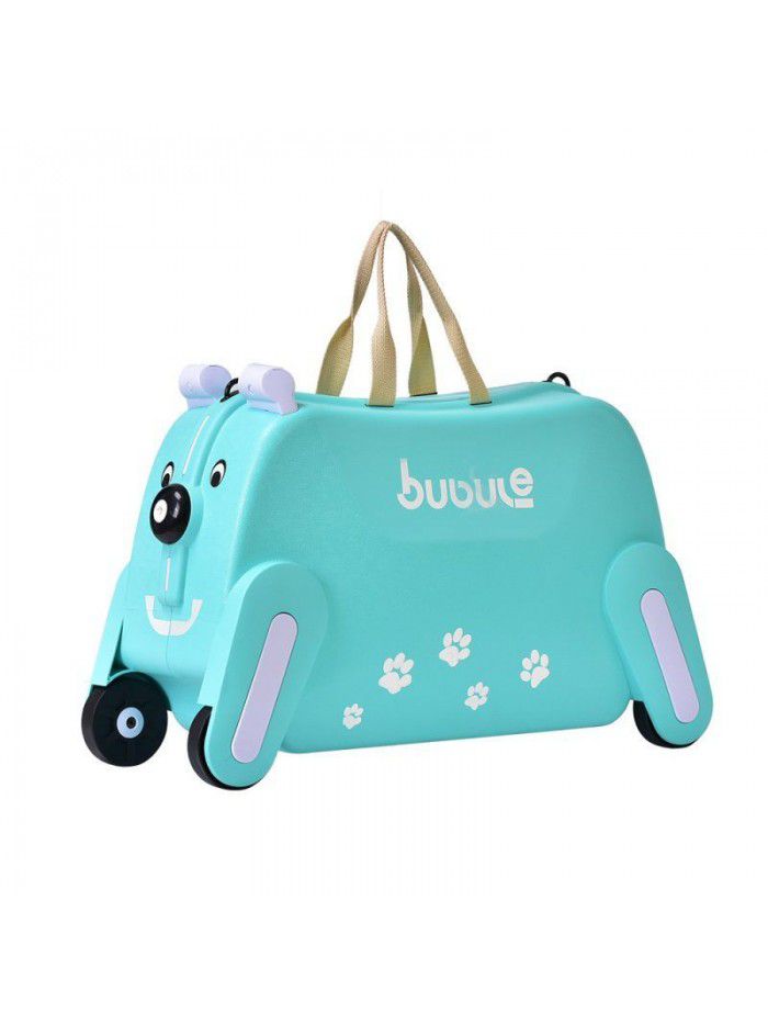 [one hair substitute] bubule children's suitcase 19 inch dog creative lovely suitcase for riding and sitting