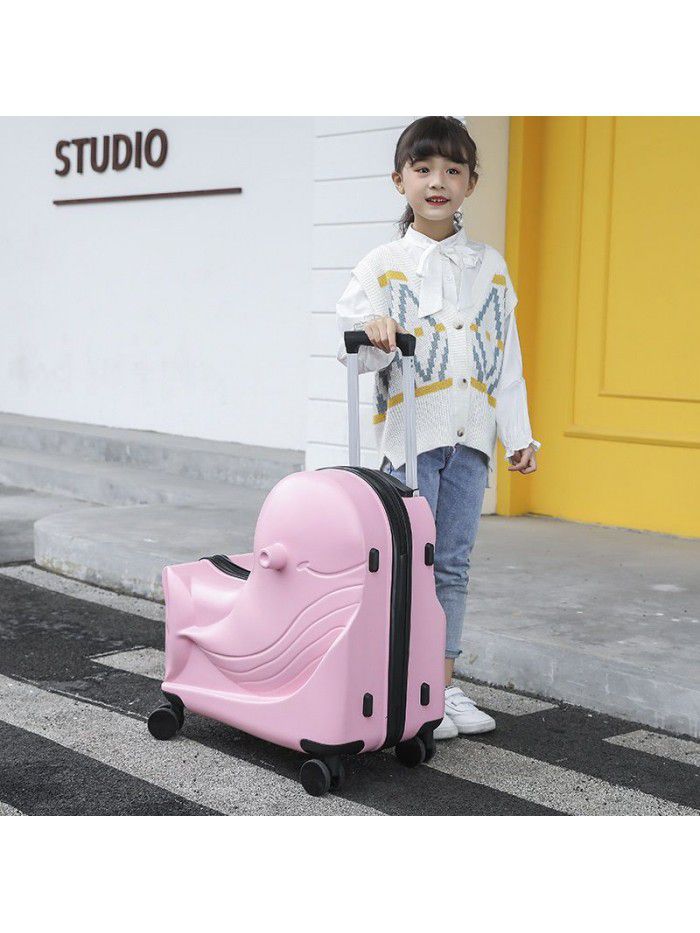 Net red children's trolley case can be mounted in men's suitcase and women's 24 inch Cardan wheel suitcase and 20 inch baby riding suitcase