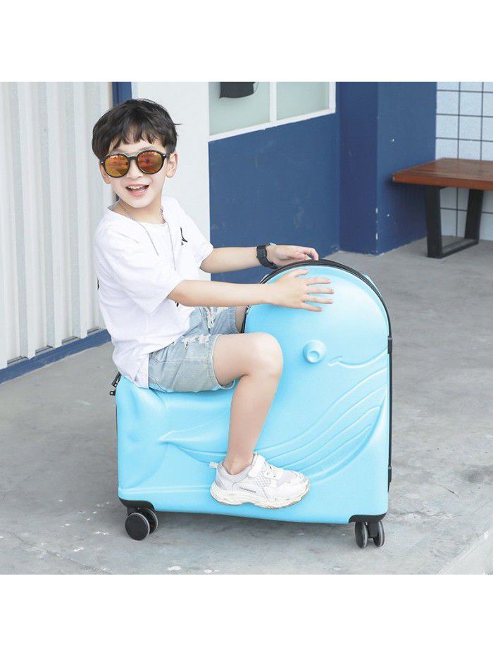 Net red children's trolley case can be mounted in men's suitcase and women's 24 inch Cardan wheel suitcase and 20 inch baby riding suitcase