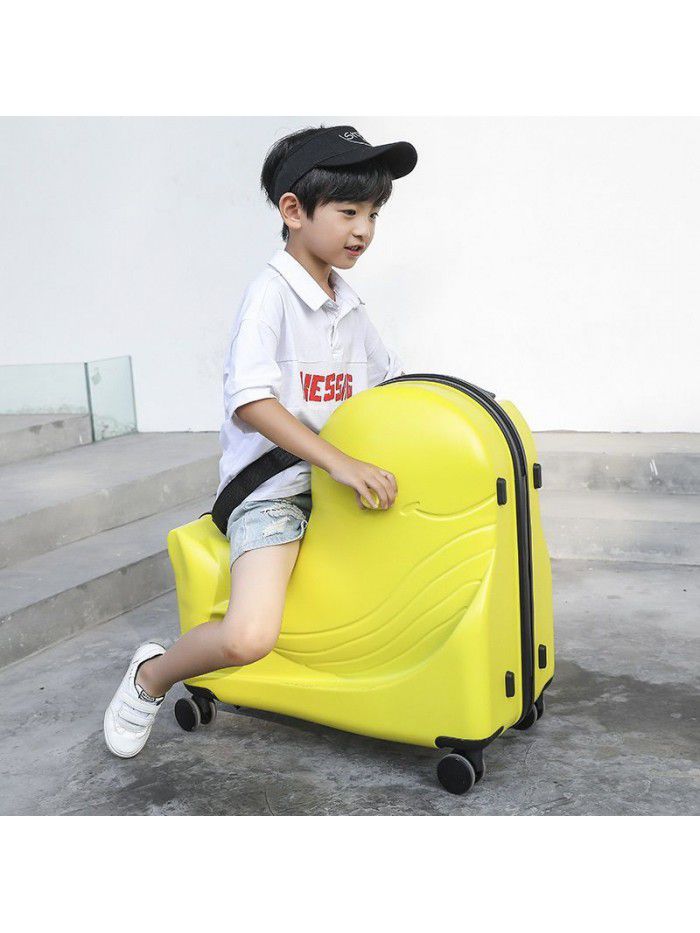 Net red children's trolley case can be mounted in men's suitcase and women's 24 inch Cardan wheel suitcase and 20 inch baby riding suitcase