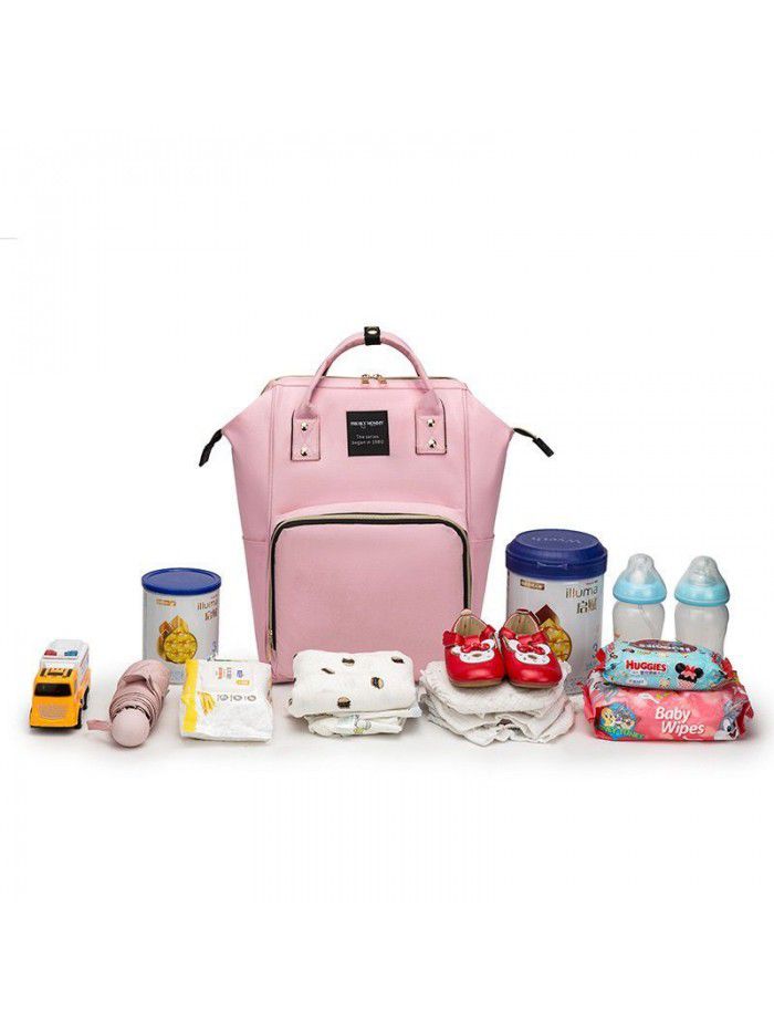 Manufacturer's new double shouldered Mommy bag multi-function large capacity mother baby bag carry out diaper bag baby backpack