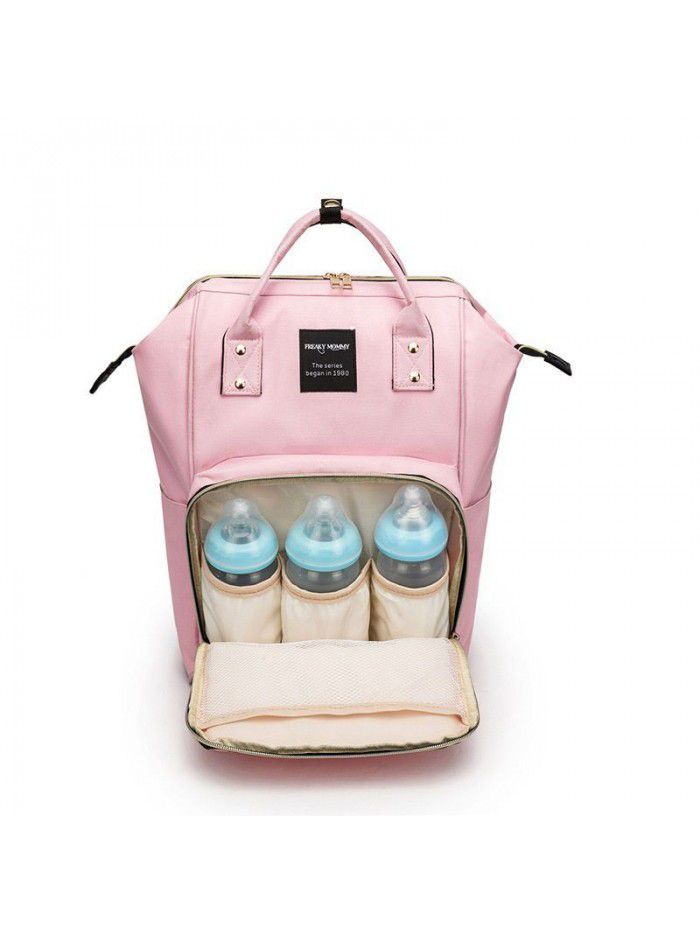 Manufacturer's new double shouldered Mommy bag multi-function large capacity mother baby bag carry out diaper bag baby backpack