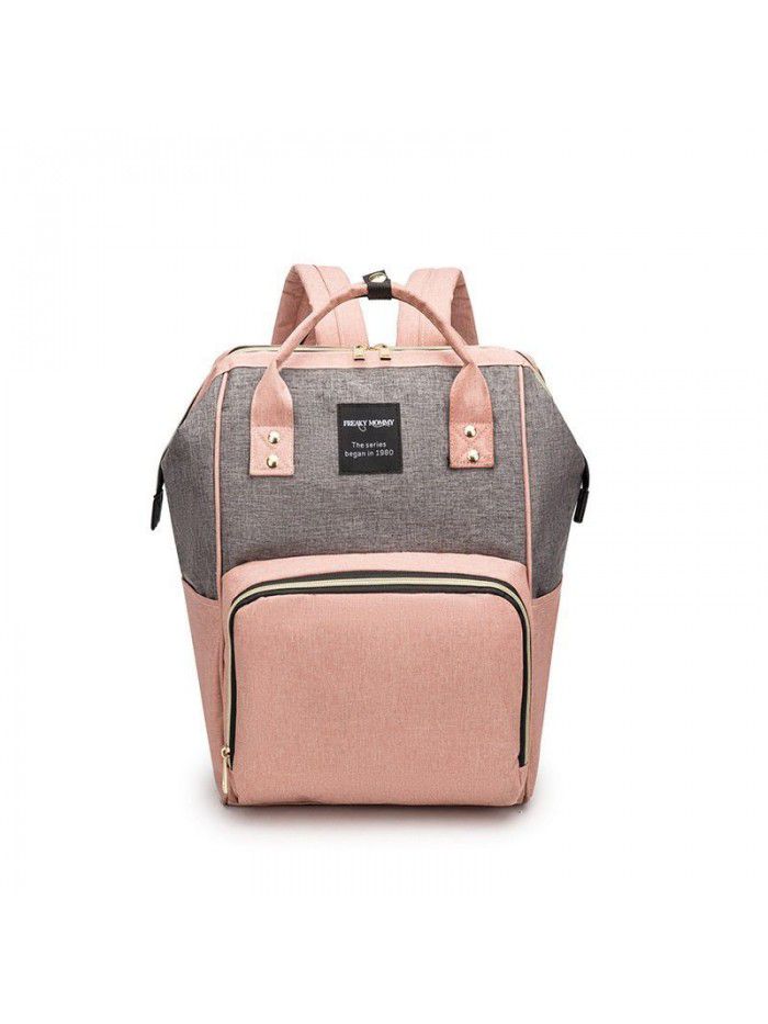 Manufacturer's new double shouldered Mommy bag multi-function large capacity mother baby bag carry out diaper bag baby backpack