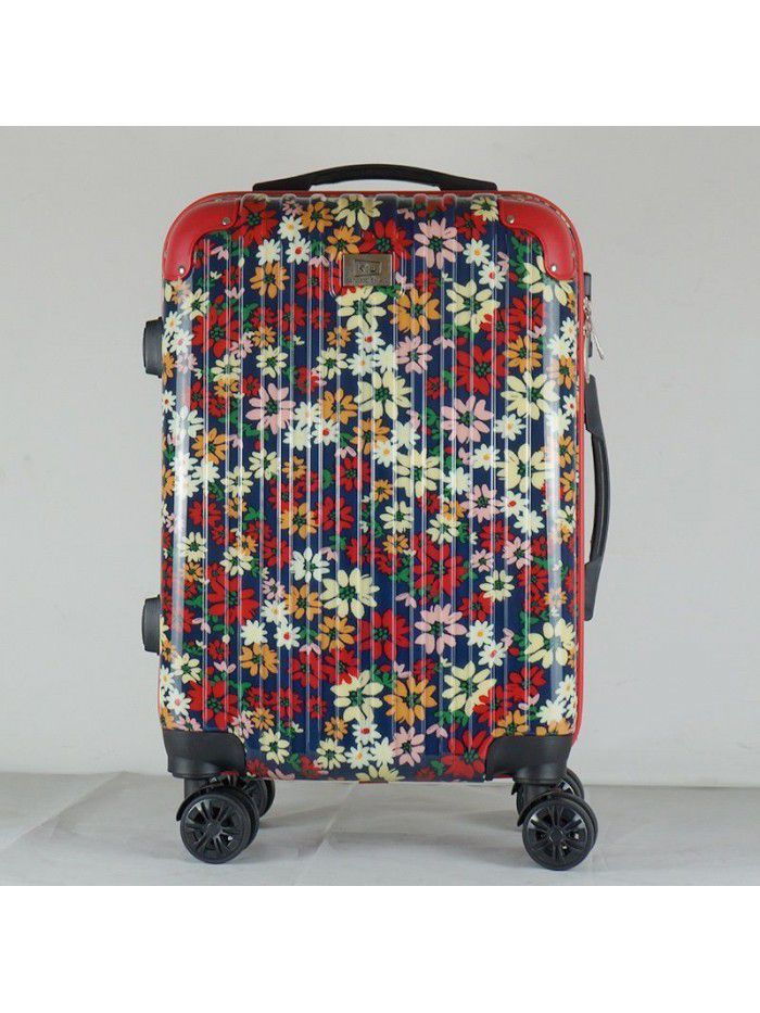 Dongguan factory pattern custom camouflage Trolley Case Cardan wheel password lock suitcase children's luggage wholesale