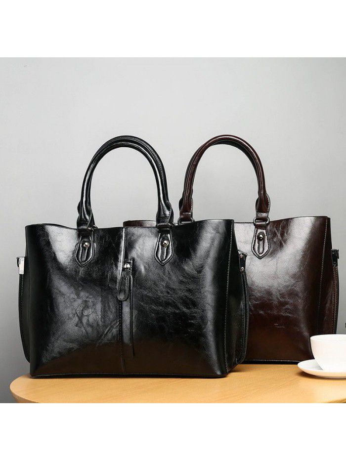 new handbag for women, simple one shoulder and large capacity, Korean version, fashionable Tote Bag