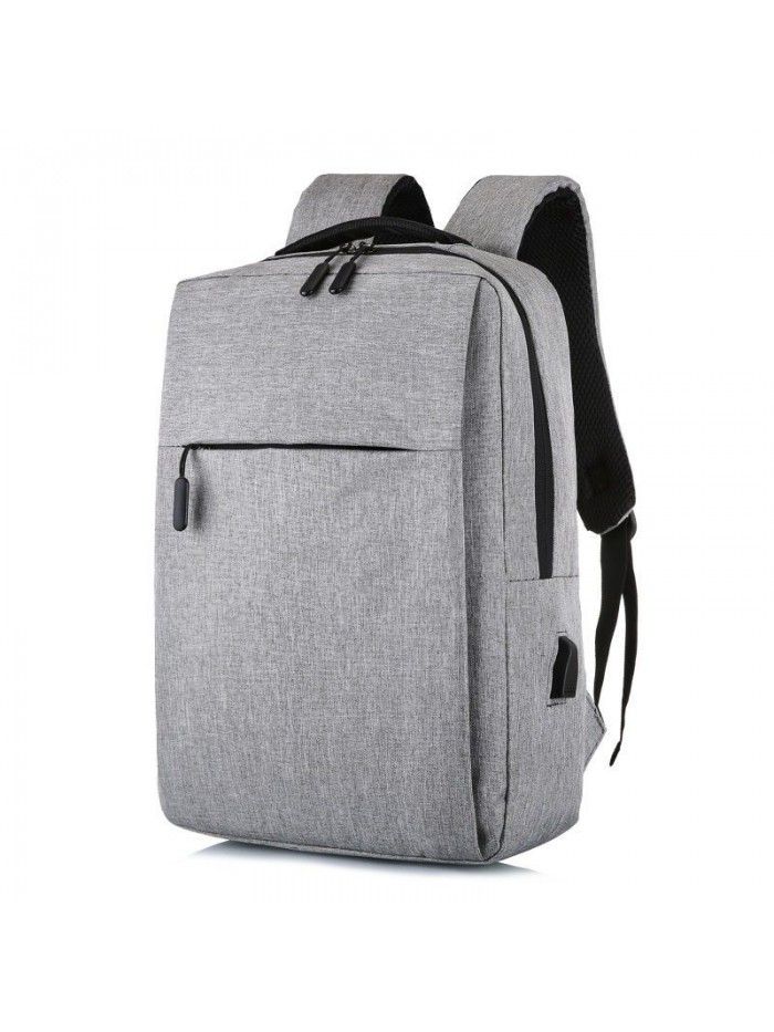 Custom logo cross border millet backpack new simple USB charging backpack men's and women's leisure business computer bag
