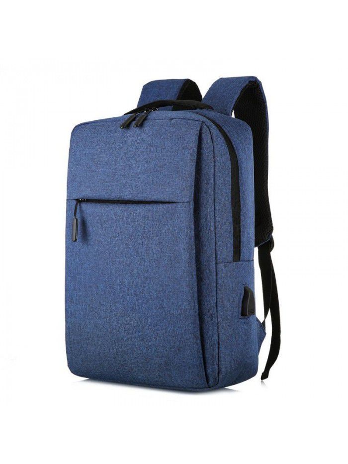 Custom logo cross border millet backpack new simple USB charging backpack men's and women's leisure business computer bag
