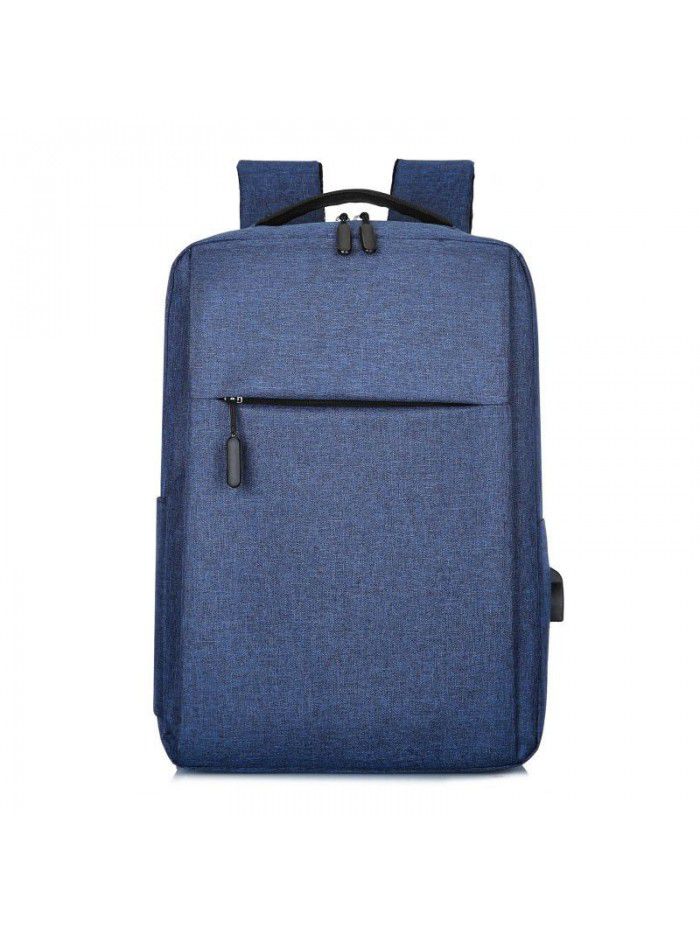 Custom logo cross border millet backpack new simple USB charging backpack men's and women's leisure business computer bag
