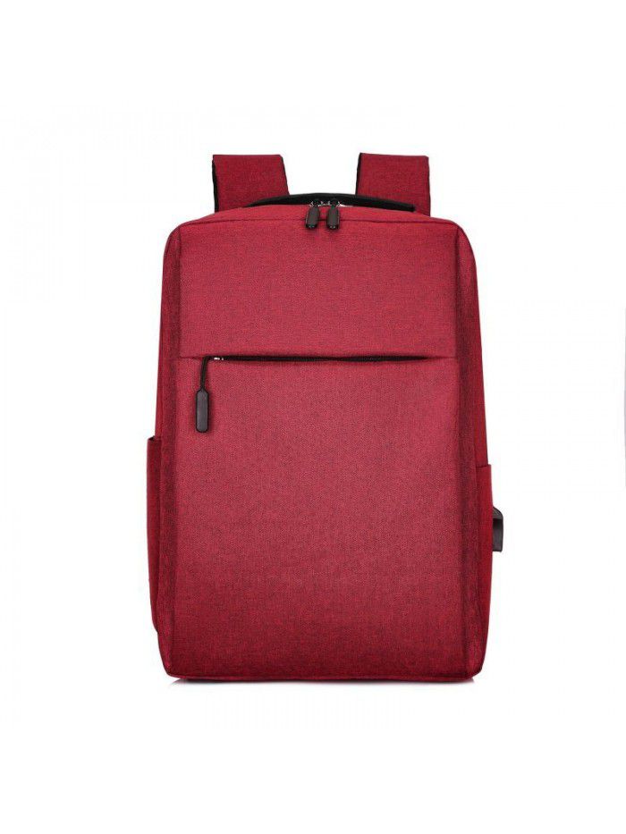 Custom logo cross border millet backpack new simple USB charging backpack men's and women's leisure business computer bag
