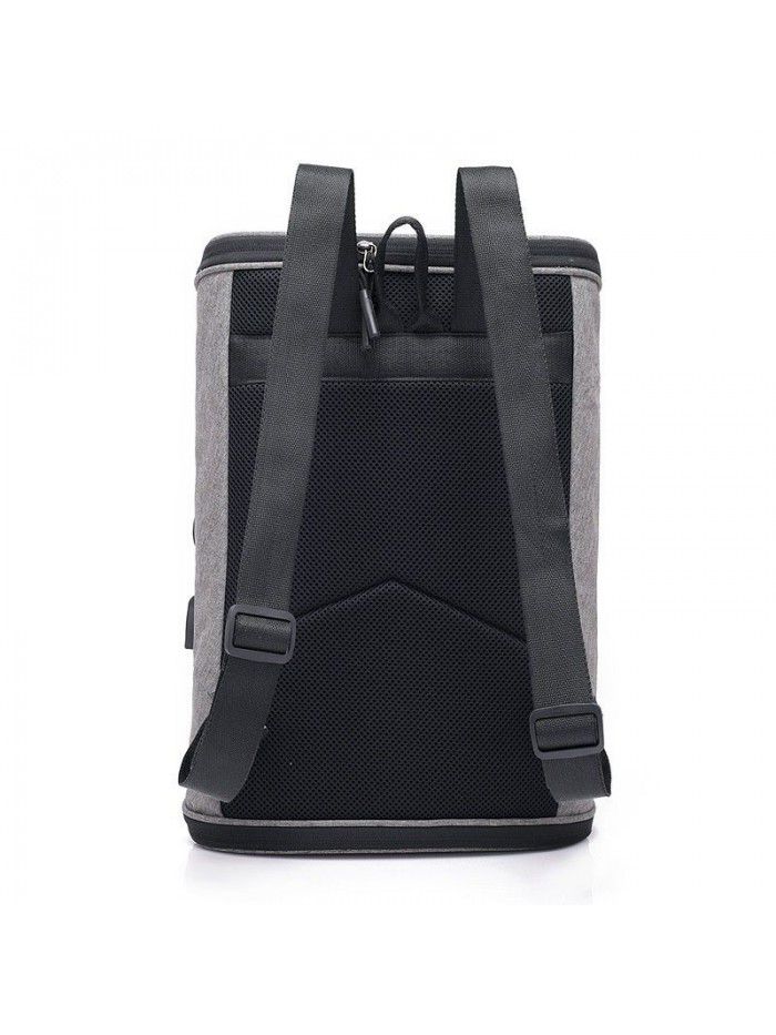 Summer 2019 new personalized leisure business integrated single practical reflective double shoulder computer bag men's large
