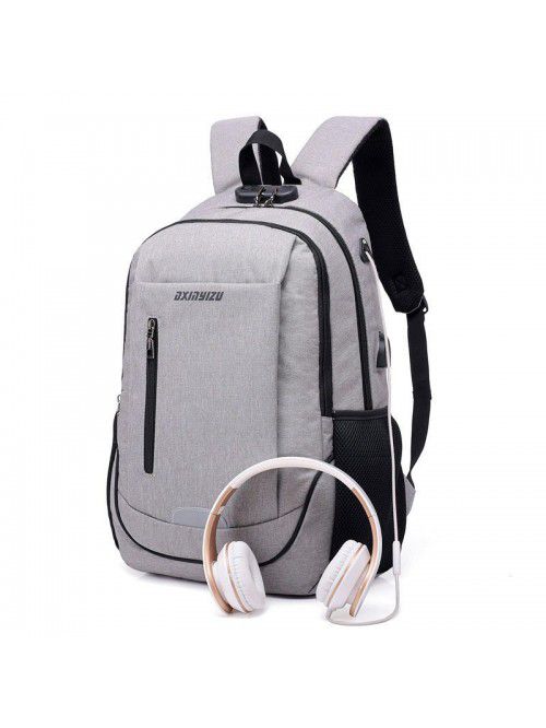 Korean men's anti-theft backpack fashion trend com...