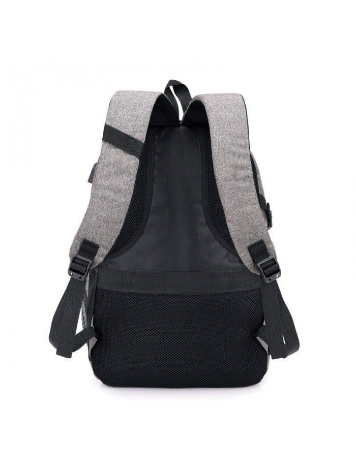 Backpack Fashion College Students' schoolbag USB charging large capacity simple travel bag computer backpack
