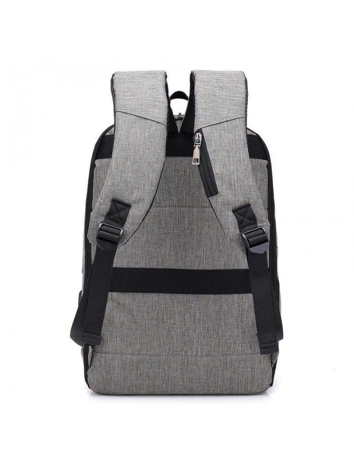 Simple men's backpack, computer backpack, men's fashion, USB charging, travel, college student bag, Korean version, large capacity
