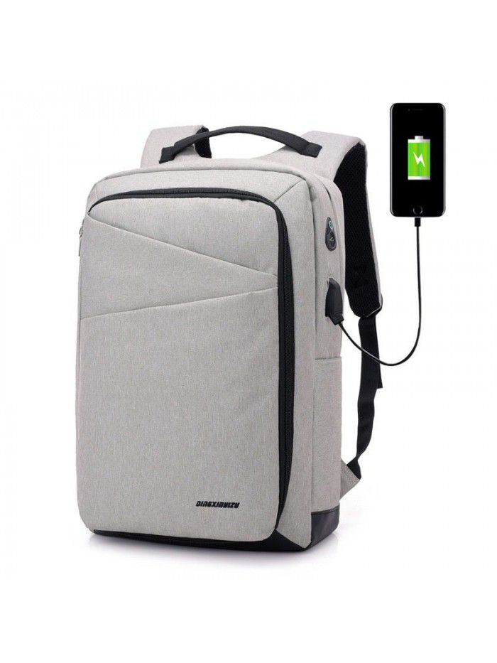 Backpack men's intelligent USB interface charging backpack schoolbag business leisure computer bag
