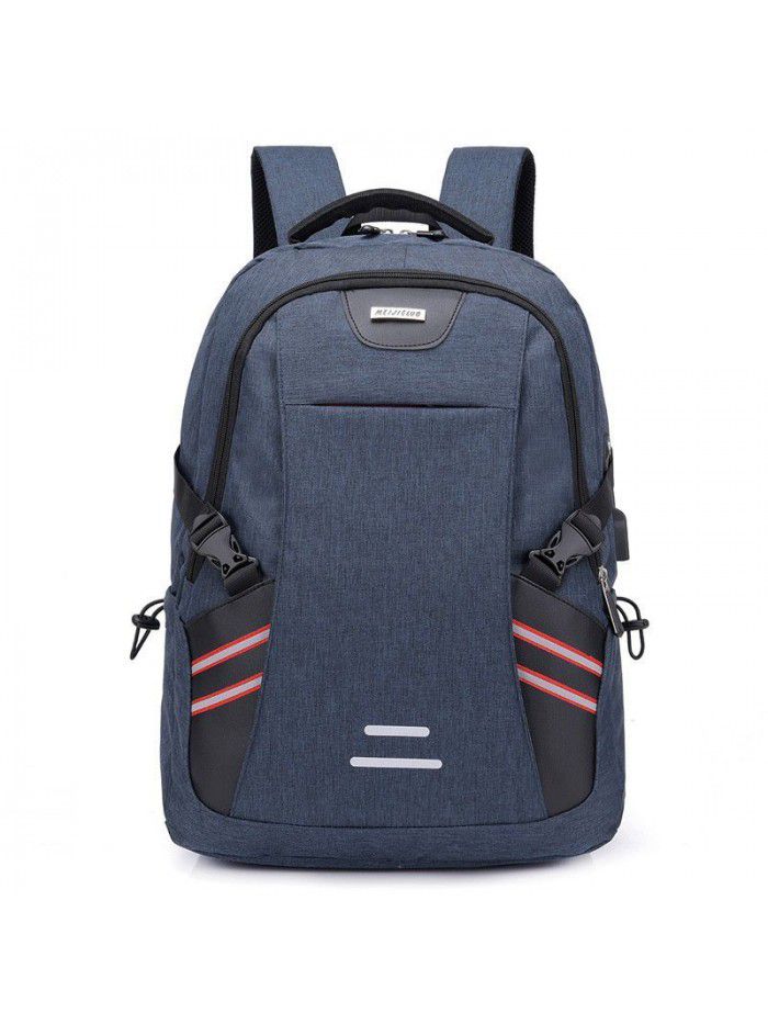 Oxford cloth Travel Backpack large capacity multi-function computer schoolbag 2019 new USB charging leisure backpack
