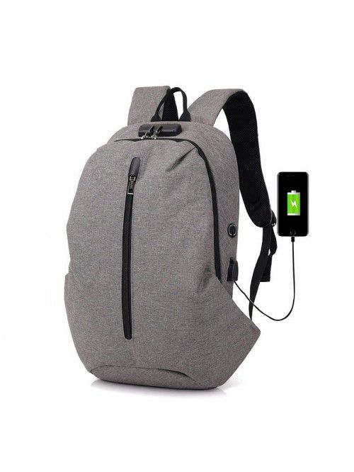 Multi grid USB charging backpack creative fashion ...