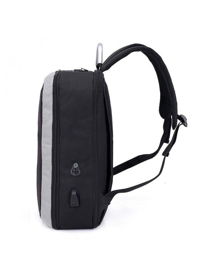 Computer bag large capacity travel bag double shoulder bag USB charging intelligent men waterproof new business leisure
