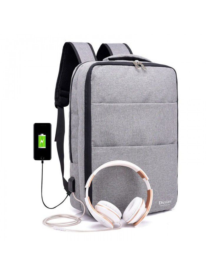  versatile leisure cross border new men's backpack USB charging outdoor travel schoolbag business Backpack