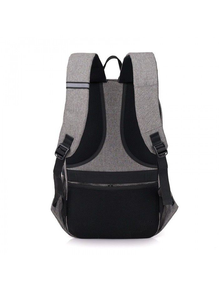 Multi grid USB charging backpack creative fashion men's College bag travel leisure Computer Backpack
