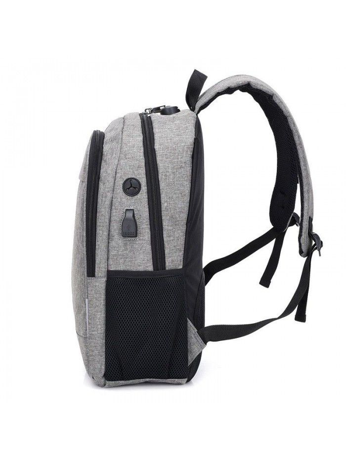 New leisure USB charging backpack men's business Backpack Light simple computer bag fashion student bag
