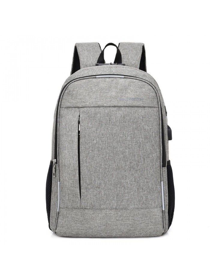 New leisure USB charging backpack men's business Backpack Light simple computer bag fashion student bag
