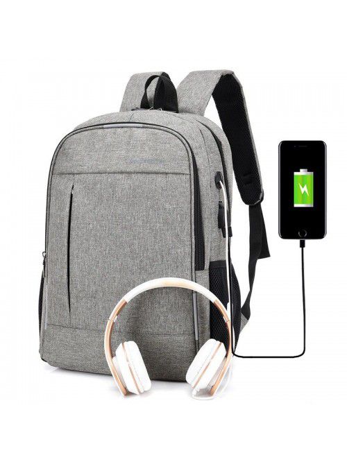 New leisure USB charging backpack men's business B...