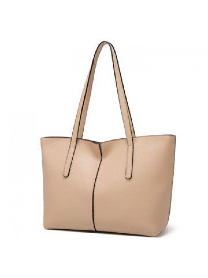 bags new bag fashion simple versatile large capacity tote bag hand bill of lading Shoulder Tote Bag Pu women's bag