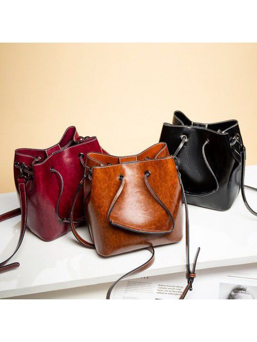 Bucket bag Single Shoulder Messenger women's bag f...