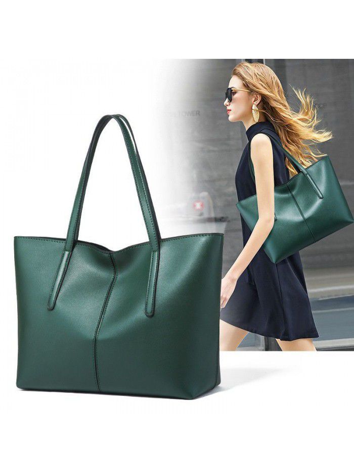 Big bag women 2020 new fashion simple cross-border versatile large capacity Tote Bag portable one shoulder women's bag
