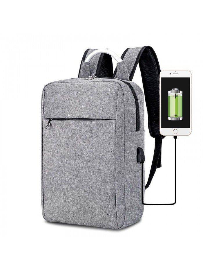 New metal carrying backpack custom logo gift backpack business computer backpack rechargeable USB pop
