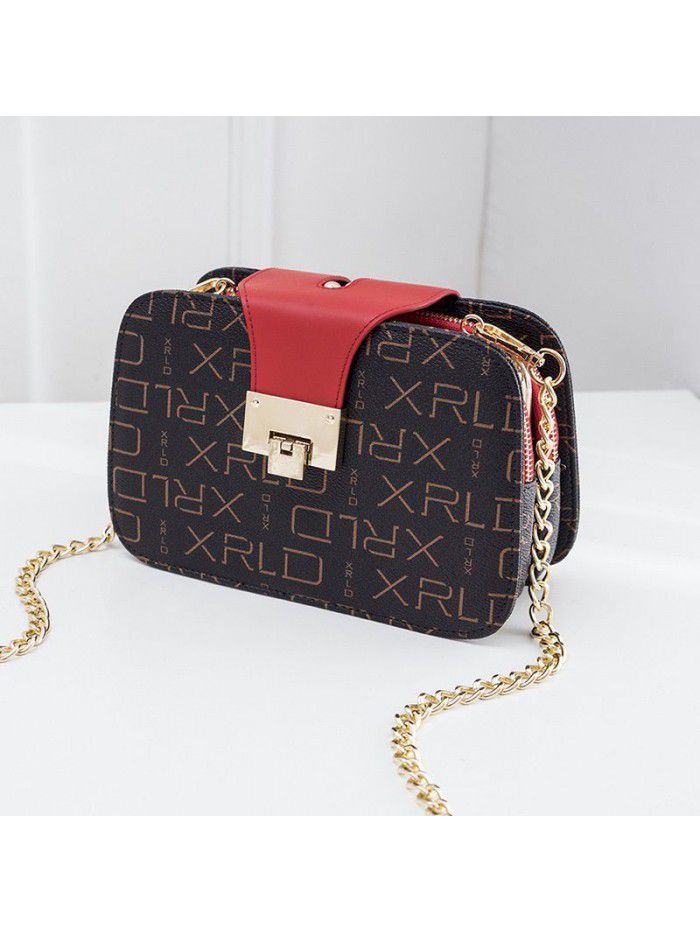 Bag women 2020 new spring Korean style all-around chain small square bag multi-layer Single Shoulder Messenger Bag Small Bag
