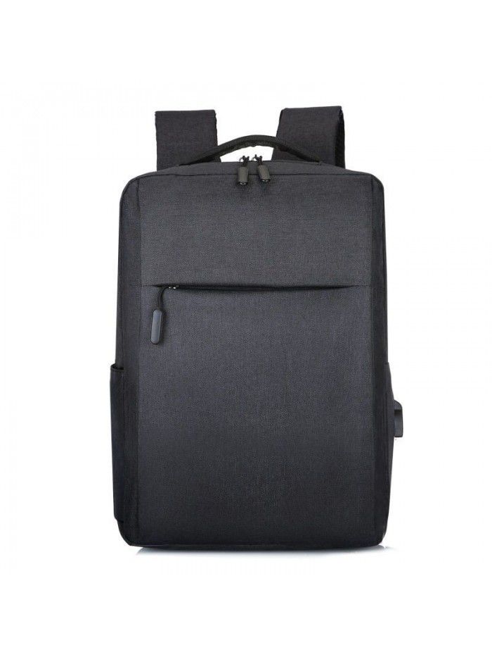 Custom logo cross border millet backpack new simple USB charging backpack men's and women's leisure business computer bag
