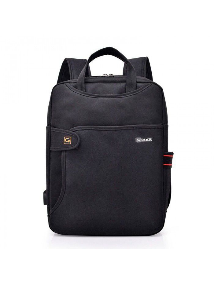 New Korean canvas men's and women's one shoulder slant straddle bag large capacity portable briefcase leisure backpack computer bag
