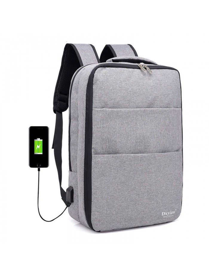  versatile leisure cross border new men's backpack USB charging outdoor travel schoolbag business Backpack
