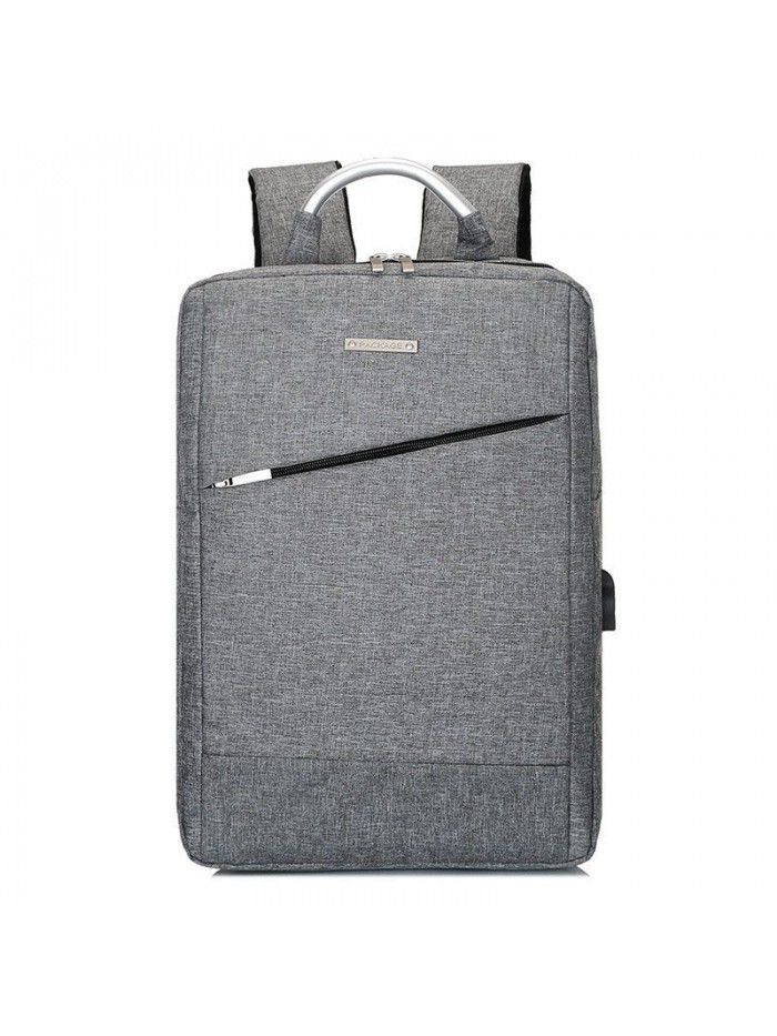 Cross border aluminum shoulder bag customized backpack business laptop bag USB charging multifunctional leisure backpack
