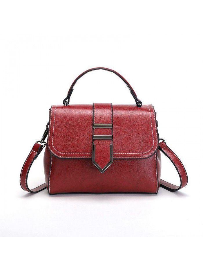 Foreign trade wholesale fashion single shoulder bag women 2019 new Korean version retro hand-held messenger bag simple and versatile women's bag
